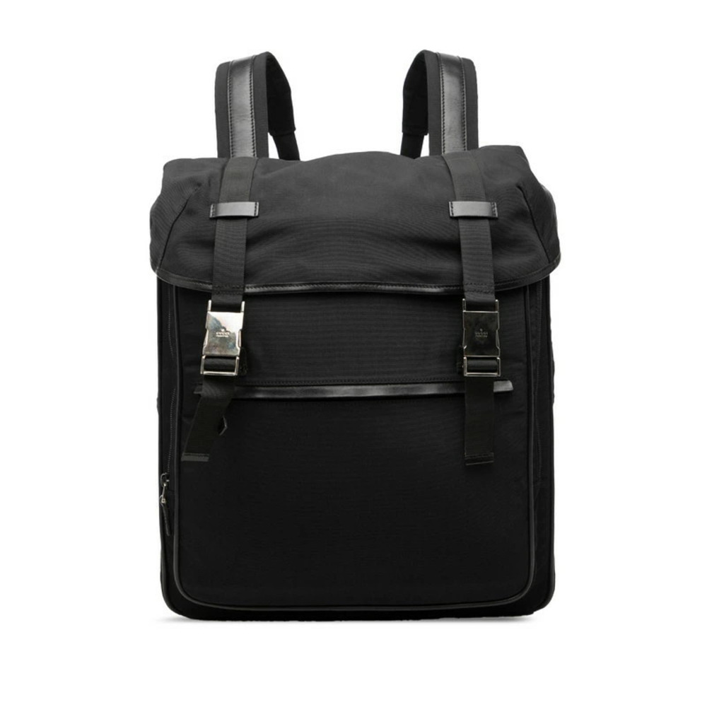Gucci Flap Backpack Black Leather
